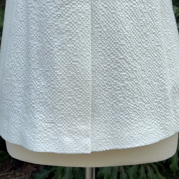 Ann Taylor White Textured One Button Blazer - Picture 6 of 9